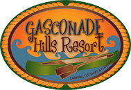 A picture of the gasconade hills resort logo.