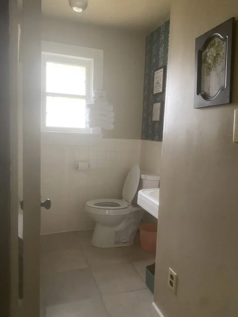 A bathroom with a toilet and sink in it